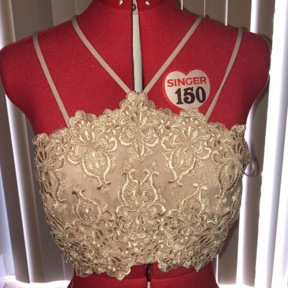Upscale Laced Cropped Shirt
